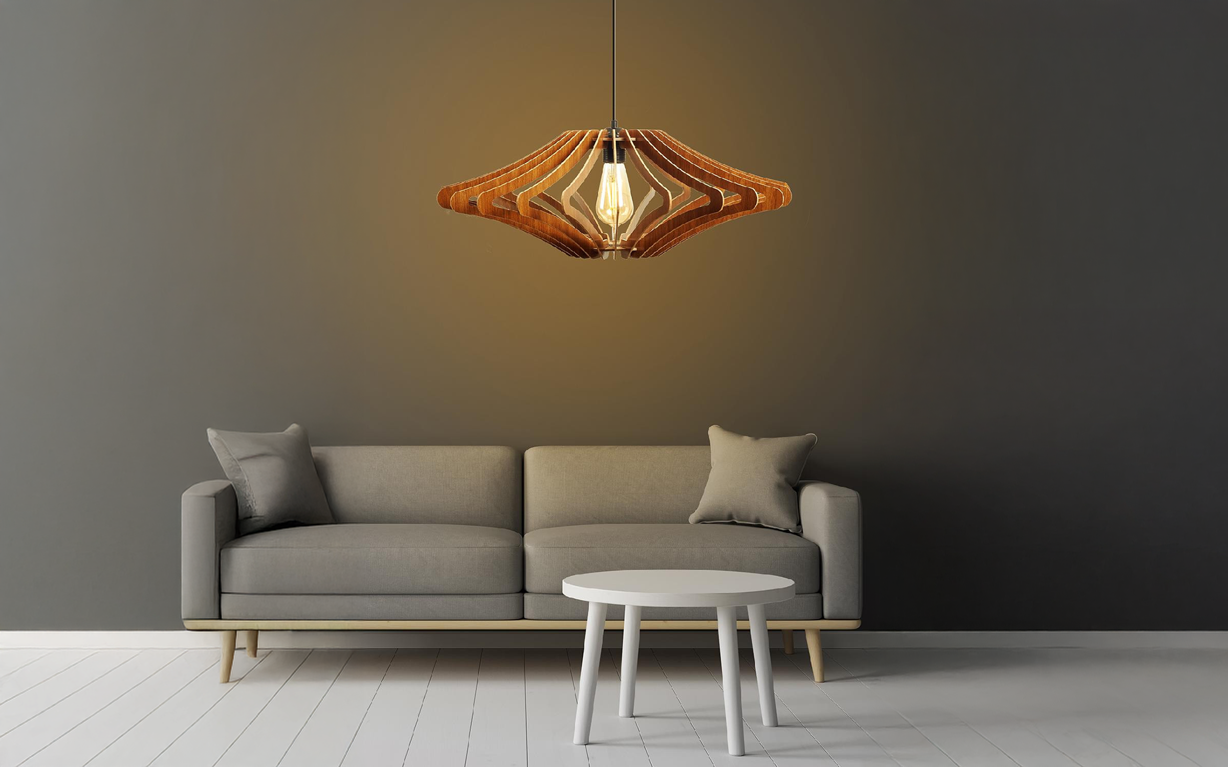 Ceiling lamp Valmora, hazelnut  2